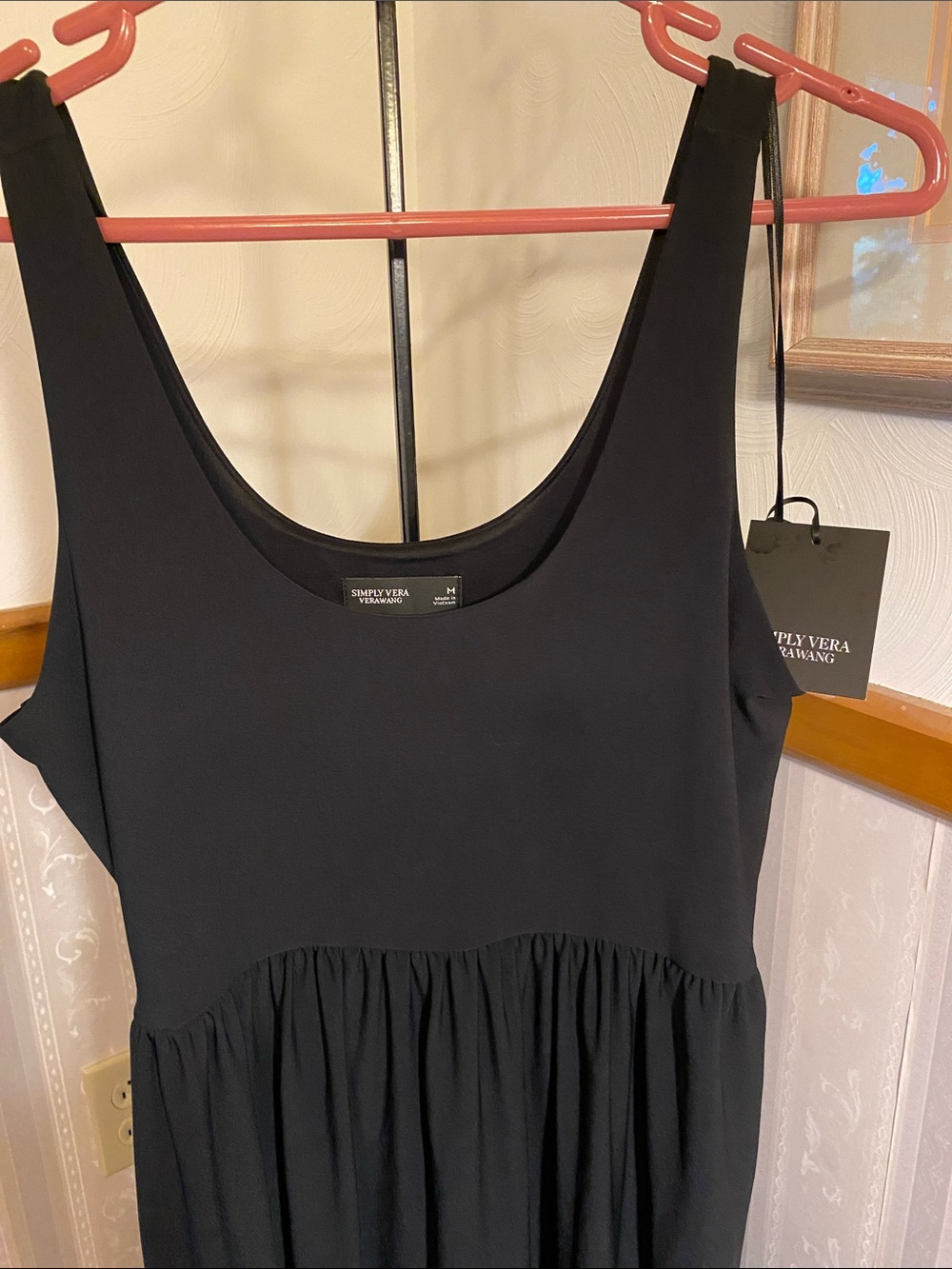 Simply Vera Vera Wang Black Sleeveless Scoop-Neck Tank Dress